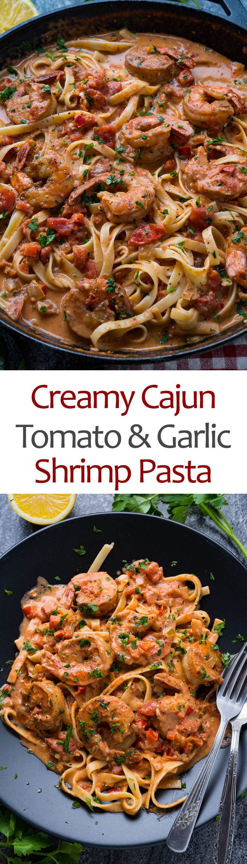 Creamy Cajun Tomato and Garlic Shrimp Pasta Creamy Cajun Tomato and Garlic Shrimp Pasta