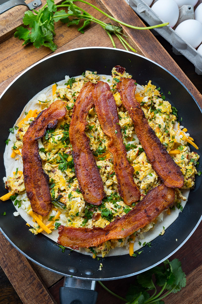 Chipotle Bacon and Egg Quesadillas Chipotle Bacon and Egg Quesadillas