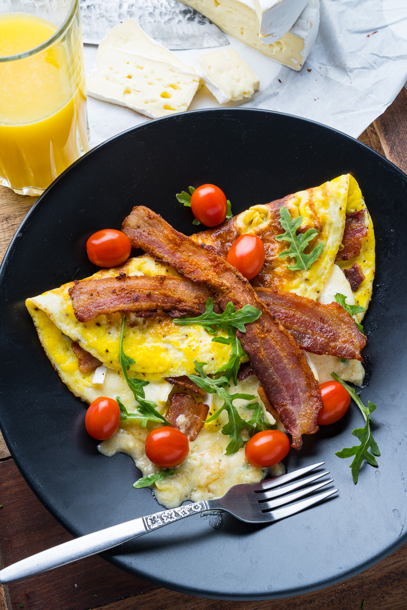 Bacon and Brie Omelette Bacon and Brie Omelette