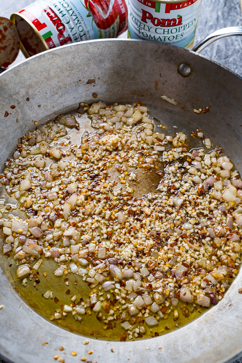 Cod Poached in Arrabbiata Sauce Cod Poached in Arrabbiata Sauce