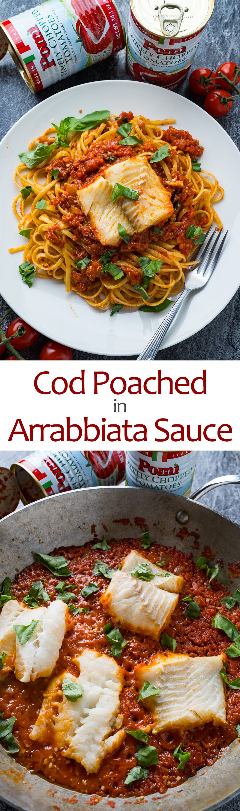 Cod Poached in Arrabbiata Sauce Cod Poached in Arrabbiata Sauce