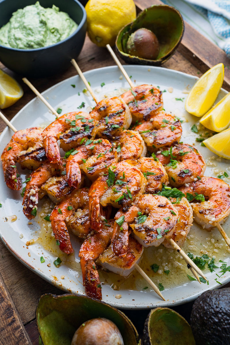 Cajun Butter Garlic Grilled Shrimp with Cilantro Lime Avocado Sauce Cajun Butter Garlic Grilled Shrimp with Cilantro Lime Avocado Sauce