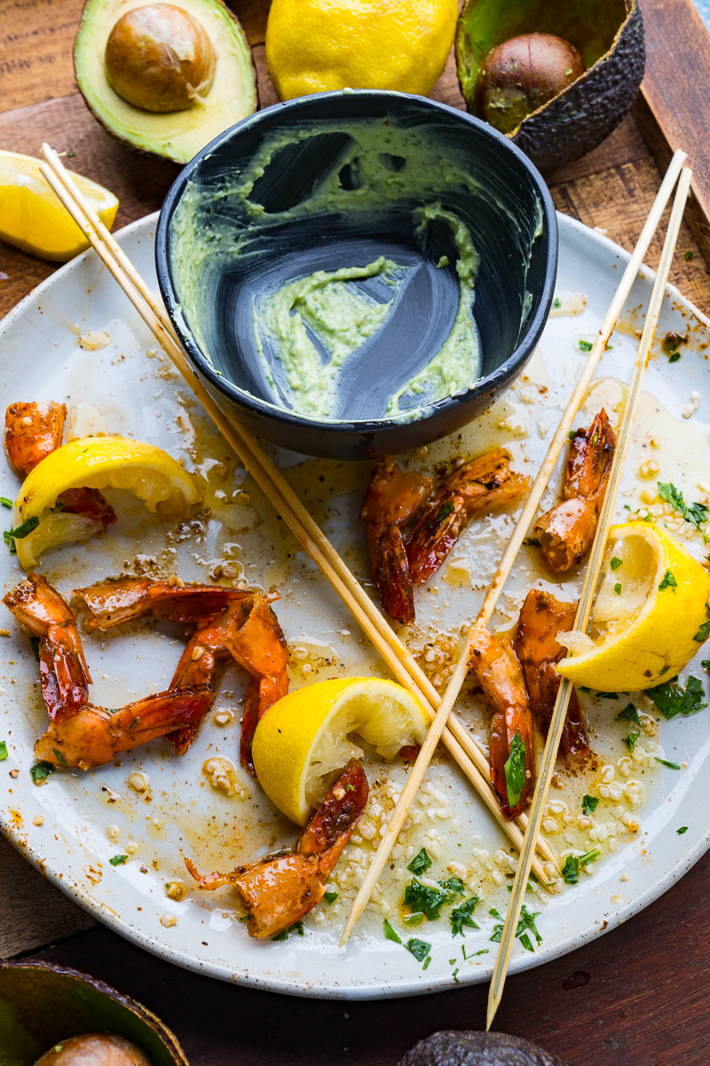 Cajun Butter Garlic Grilled Shrimp with Cilantro Lime Avocado Sauce Cajun Butter Garlic Grilled Shrimp with Cilantro Lime Avocado Sauce