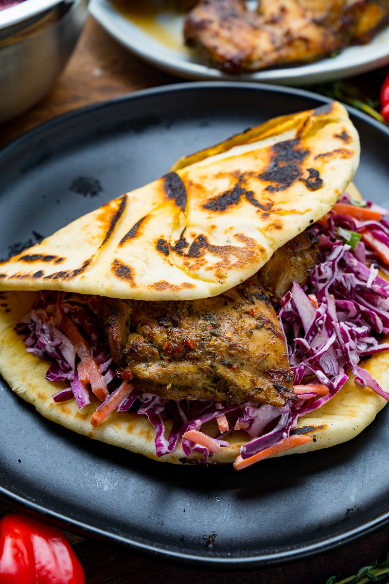Jerk Chicken and Pineapple Sandwiches with Coconut Slaw Jerk Chicken and Pineapple Sandwiches with Coconut Slaw