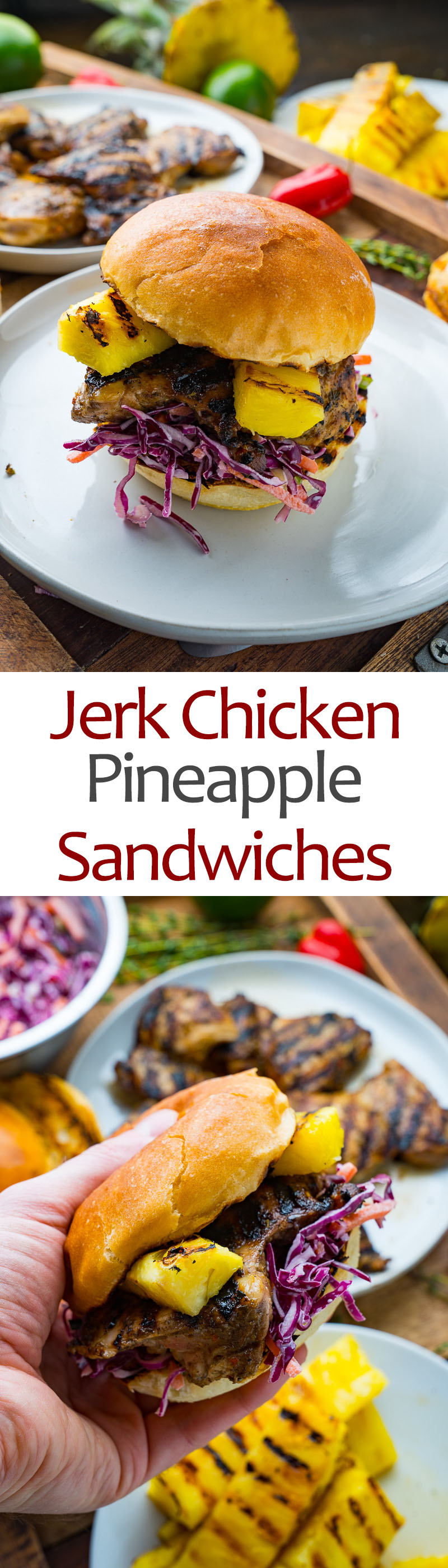 Jerk Chicken and Pineapple Sandwiches with Coconut Slaw Jerk Chicken and Pineapple Sandwiches with Coconut Slaw
