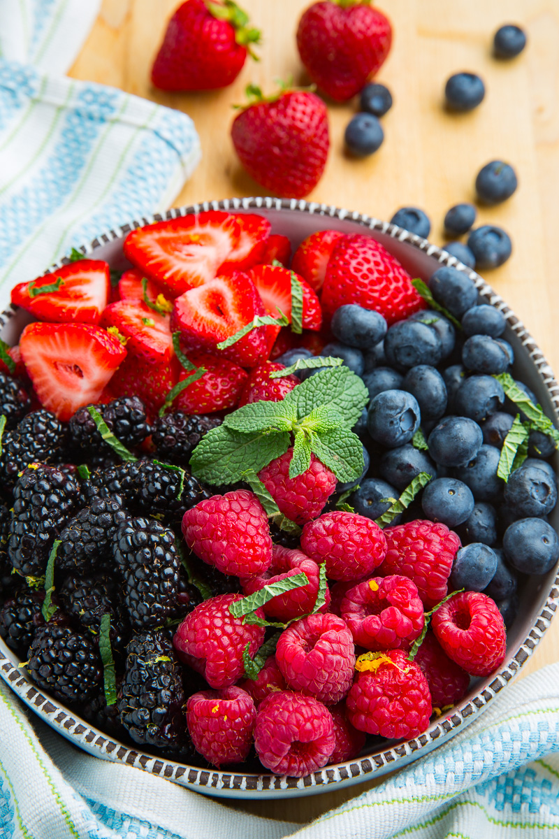 Berry Salad with Honey and Lemon Yogurt Dressing Berry Salad with Honey and Lemon Yogurt Dressing