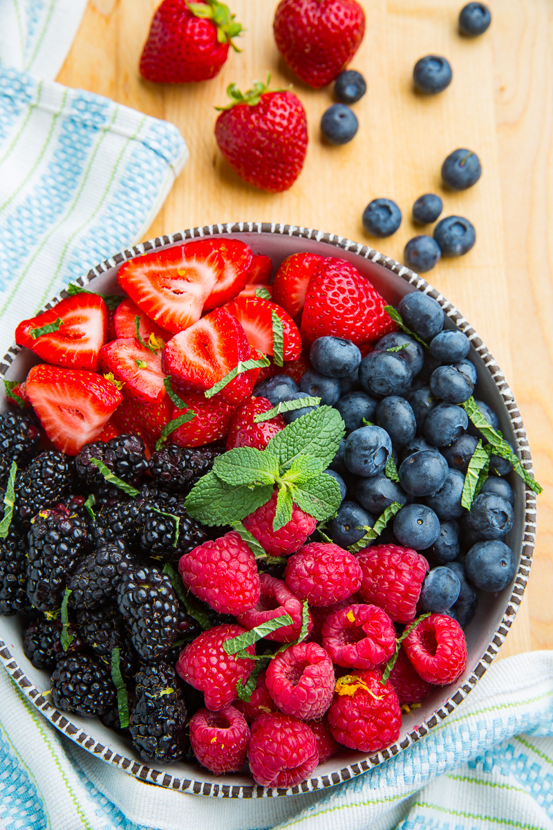Berry Salad with Honey and Lemon Yogurt Dressing Berry Salad with Honey and Lemon Yogurt Dressing