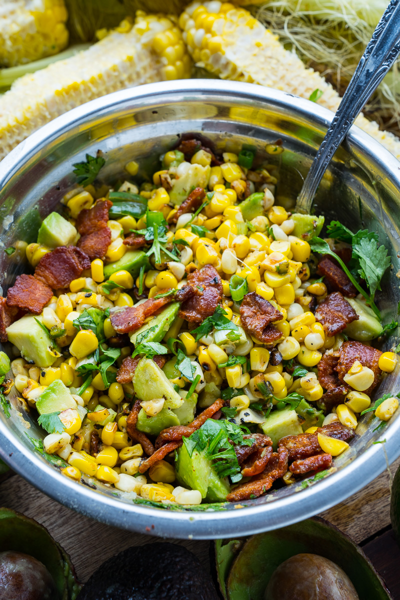 Creamy Bacon and Avocado Corn Salad Creamy Bacon and Avocado Corn Salad