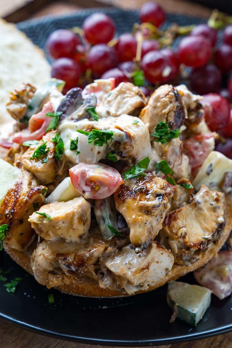 Greek Style Grilled Chicken Salad Sandwich Greek Style Grilled Chicken Salad Sandwich