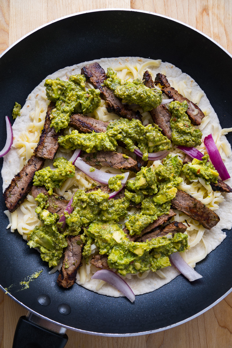 Chimichurri Steak Quesadillas with Avocado Chimichurri Chimichurri Steak Quesadillas with Avocado Chimichurri