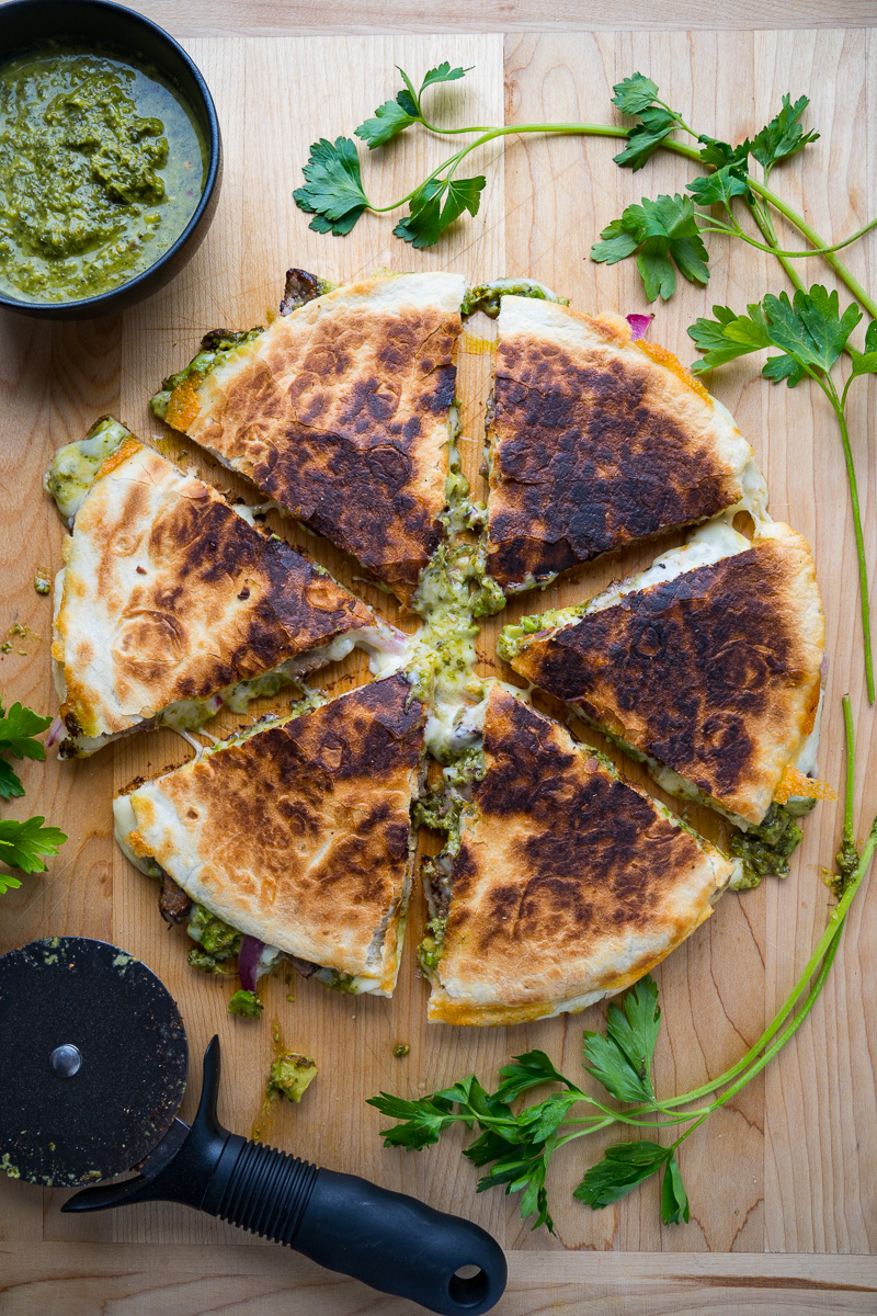 Chimichurri Steak Quesadillas with Avocado Chimichurri Chimichurri Steak Quesadillas with Avocado Chimichurri