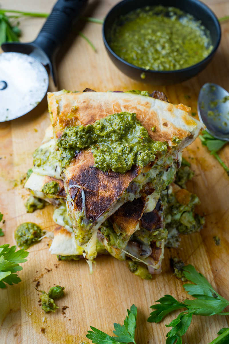 Chimichurri Steak Quesadillas with Avocado Chimichurri Chimichurri Steak Quesadillas with Avocado Chimichurri