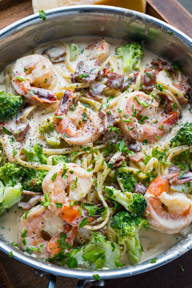 Creamy Shrimp Alfredo Linguine Creamy Shrimp Alfredo Linguine