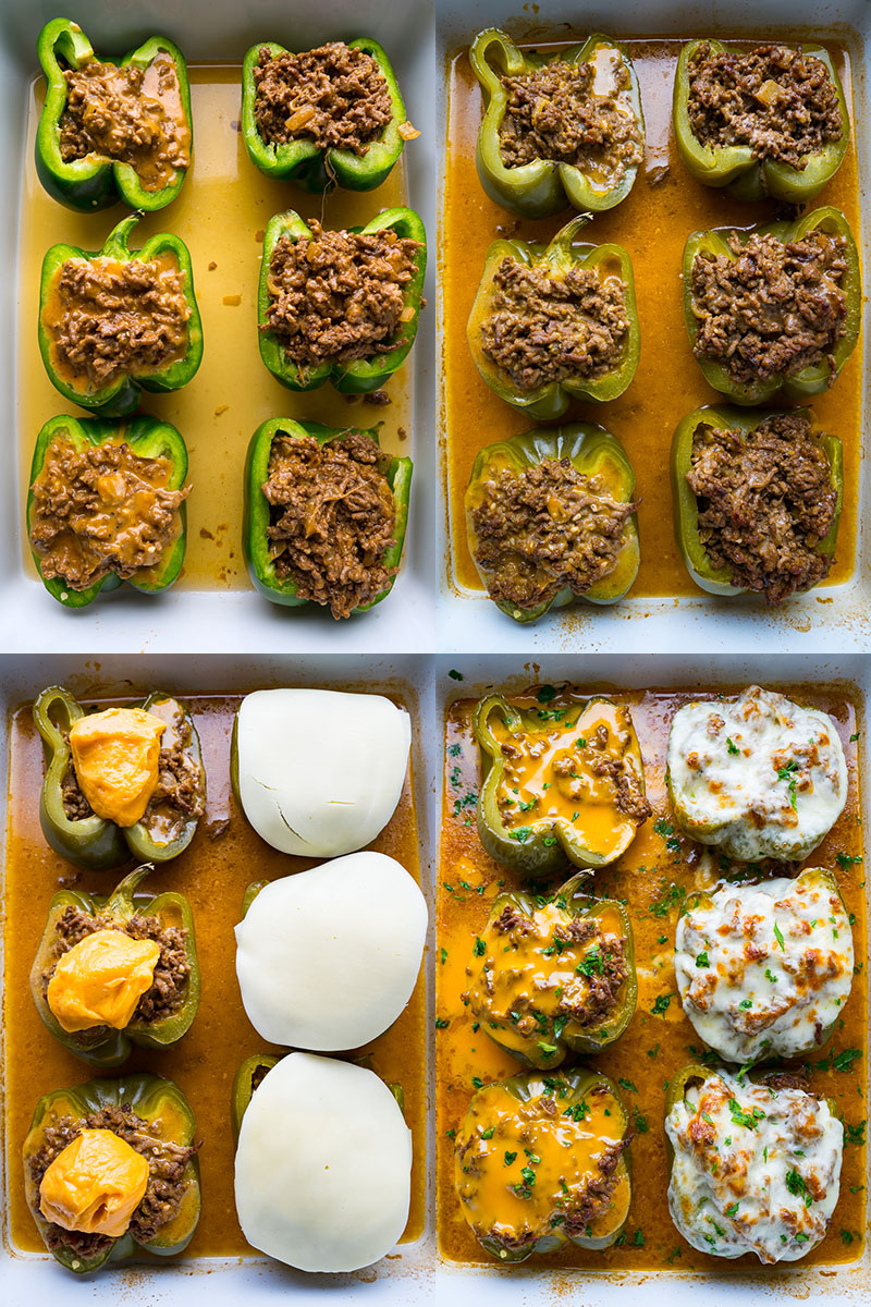 Philly Cheesesteak Stuffed Peppers Philly Cheesesteak Stuffed Peppers
