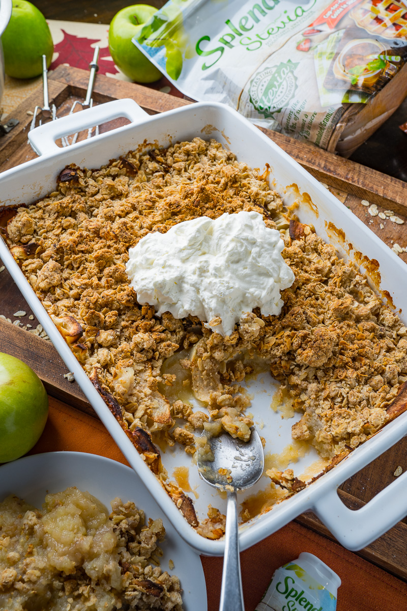 Easy No Sugar Added Apple Crumble