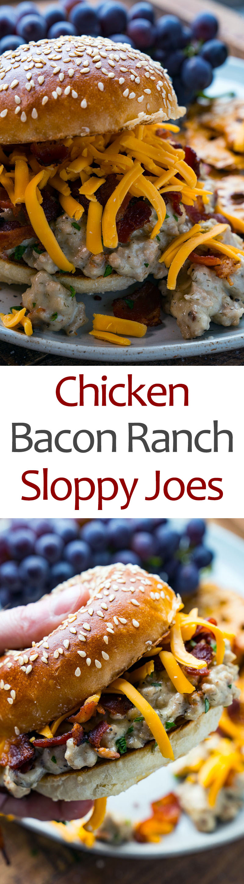 Chicken Bacon Ranch Sloppy Joes Chicken Bacon Ranch Sloppy Joes