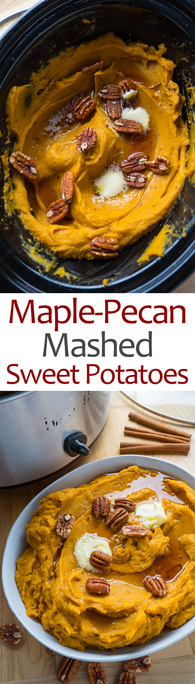 Slow Cooker Maple-Pecan Mashed Sweet Potatoes Slow Cooker Maple-Pecan Mashed Sweet Potatoes