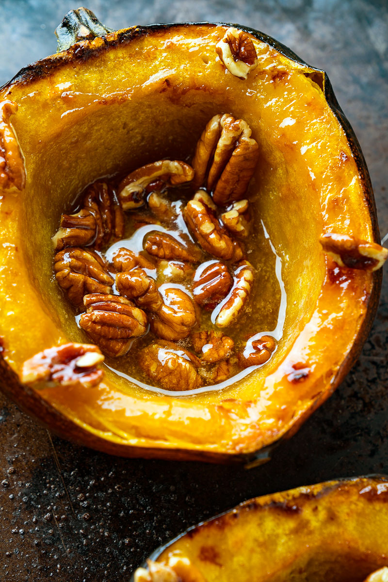 Maple Pecan Roasted Acorn Squash Maple Pecan Roasted Acorn Squash