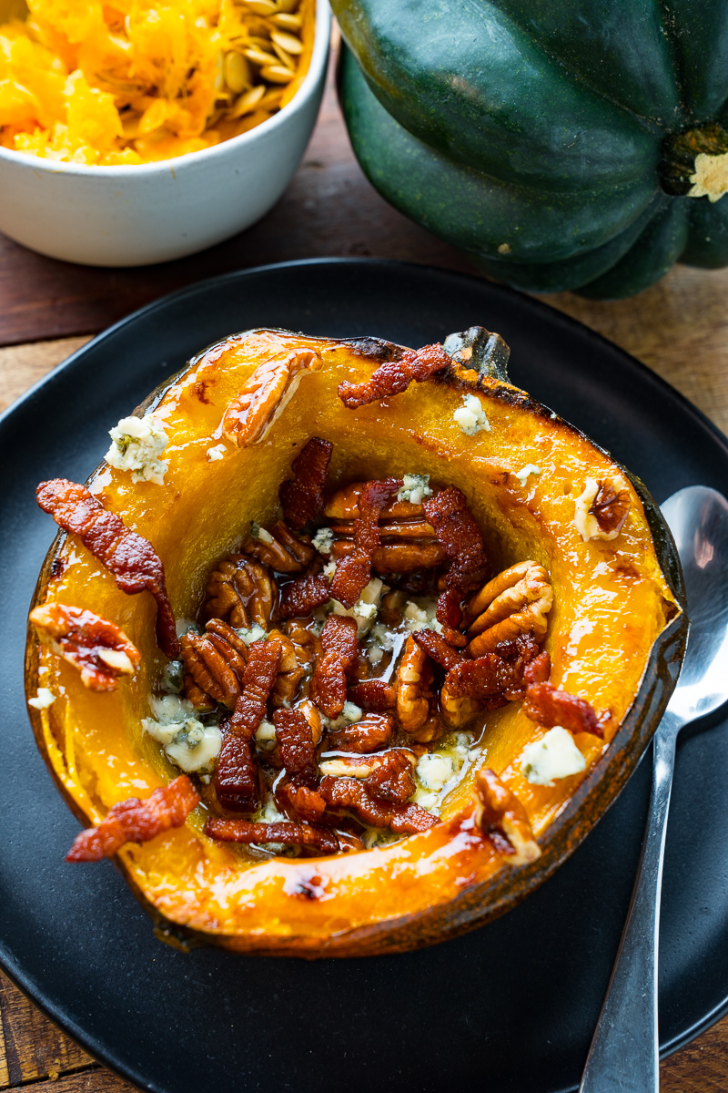 Maple Pecan Roasted Acorn Squash Maple Pecan Roasted Acorn Squash