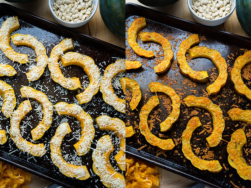 Parmesan Roasted Acorn Squash Parmesan Roasted Acorn Squash