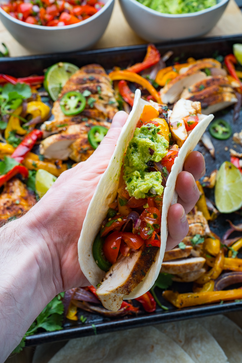 Sheet Pan Chicken Fajita Nachos Sheet Pan Chicken Fajita Nachos