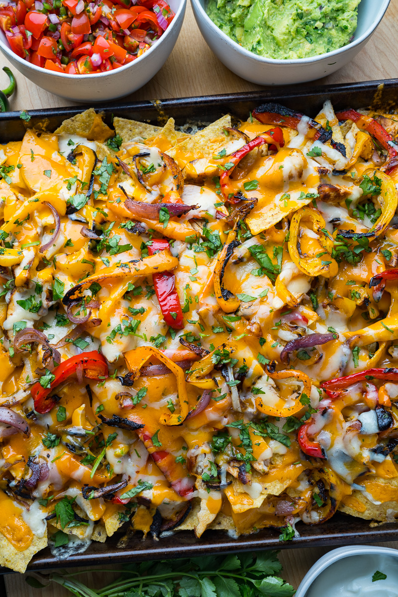 Sheet Pan Chicken Fajita Nachos Sheet Pan Chicken Fajita Nachos