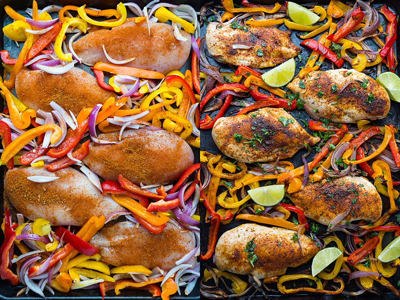 Sheet Pan Chicken Fajita Nachos Sheet Pan Chicken Fajita Nachos