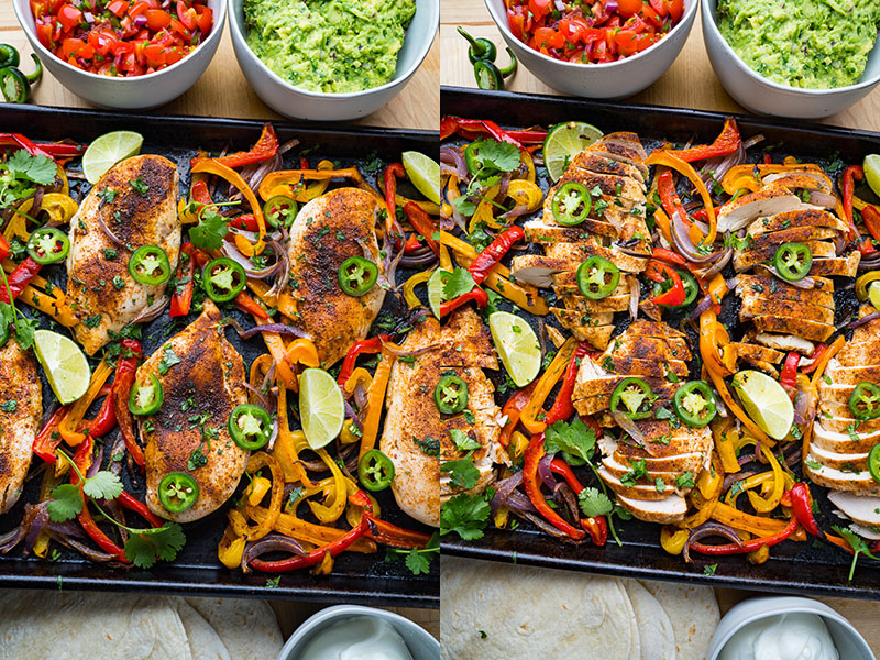Sheet Pan Chicken Fajita Nachos Sheet Pan Chicken Fajita Nachos