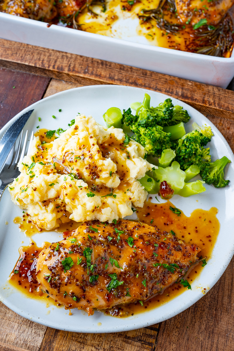 Easy Baked Honey Dijon Chicken Easy Baked Honey Dijon Chicken