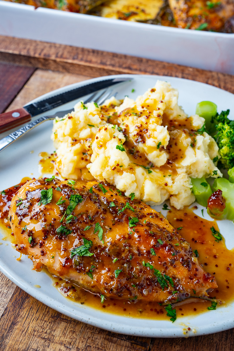 Easy Baked Honey Dijon Chicken Easy Baked Honey Dijon Chicken