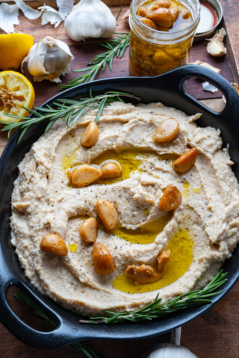 Roasted Garlic and Parmesan White Bean Dip Roasted Garlic and Parmesan White Bean Dip