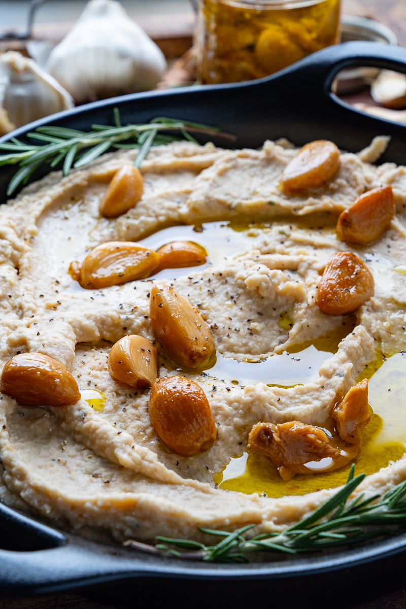 Roasted Garlic and Parmesan White Bean Dip Roasted Garlic and Parmesan White Bean Dip