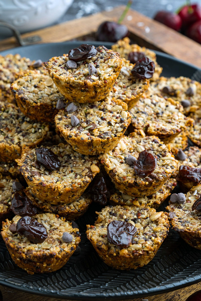Dark Chocolate and Cherry Aussie Bites