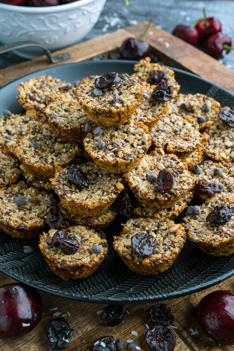 Dark Chocolate and Cherry Aussie Bites Dark Chocolate and Cherry Aussie Bites