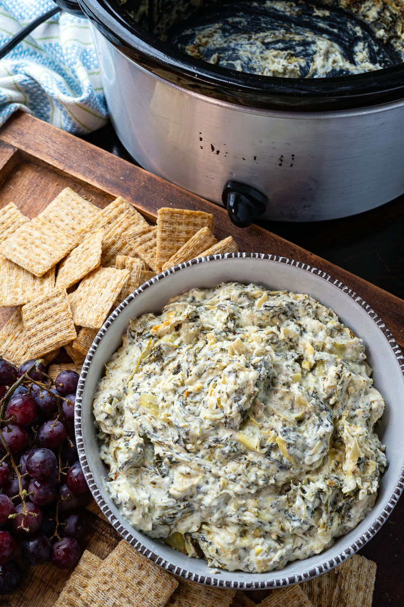 Slow Cooker Spinach and Artichoke Dip Slow Cooker Spinach and Artichoke Dip