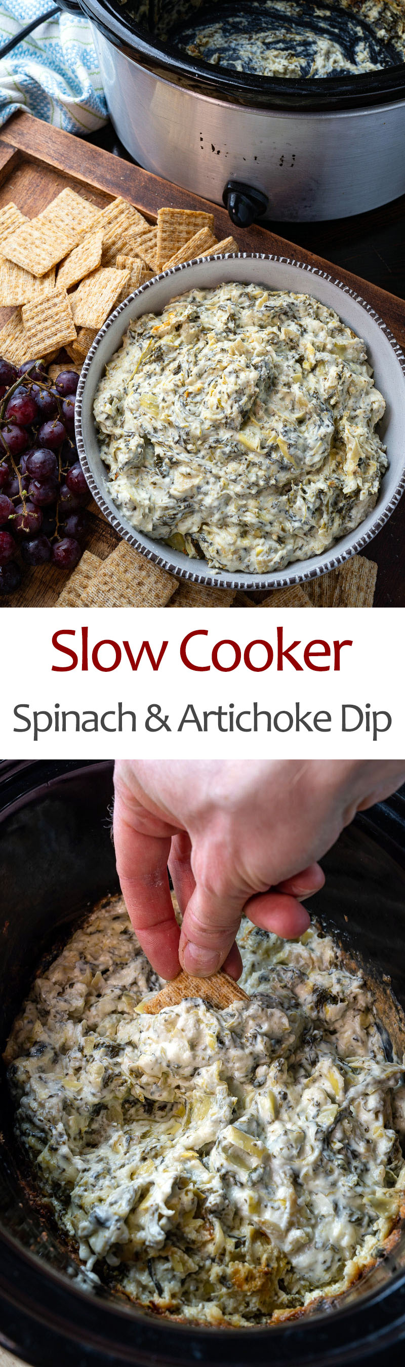 Slow Cooker Spinach and Artichoke Dip Slow Cooker Spinach and Artichoke Dip