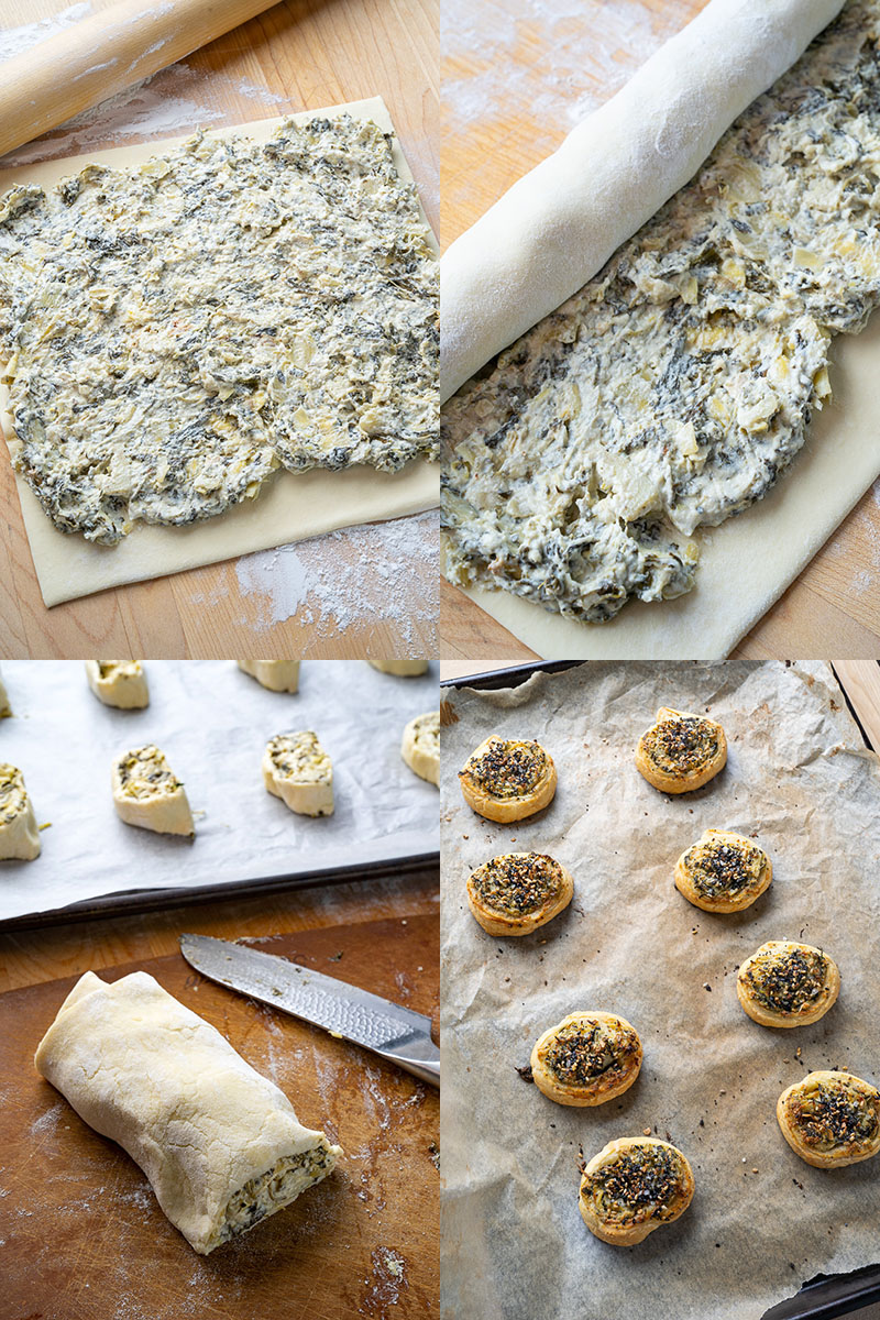 Spinach and Artichoke Dip Pinwheels Spinach and Artichoke Dip Pinwheels