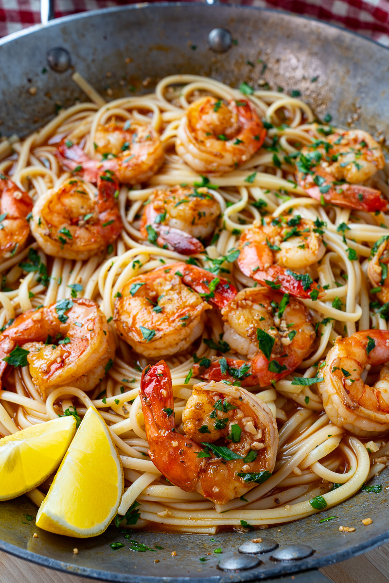 Cajun BBQ Shrimp Scampi Linguine Cajun BBQ Shrimp Scampi Linguine