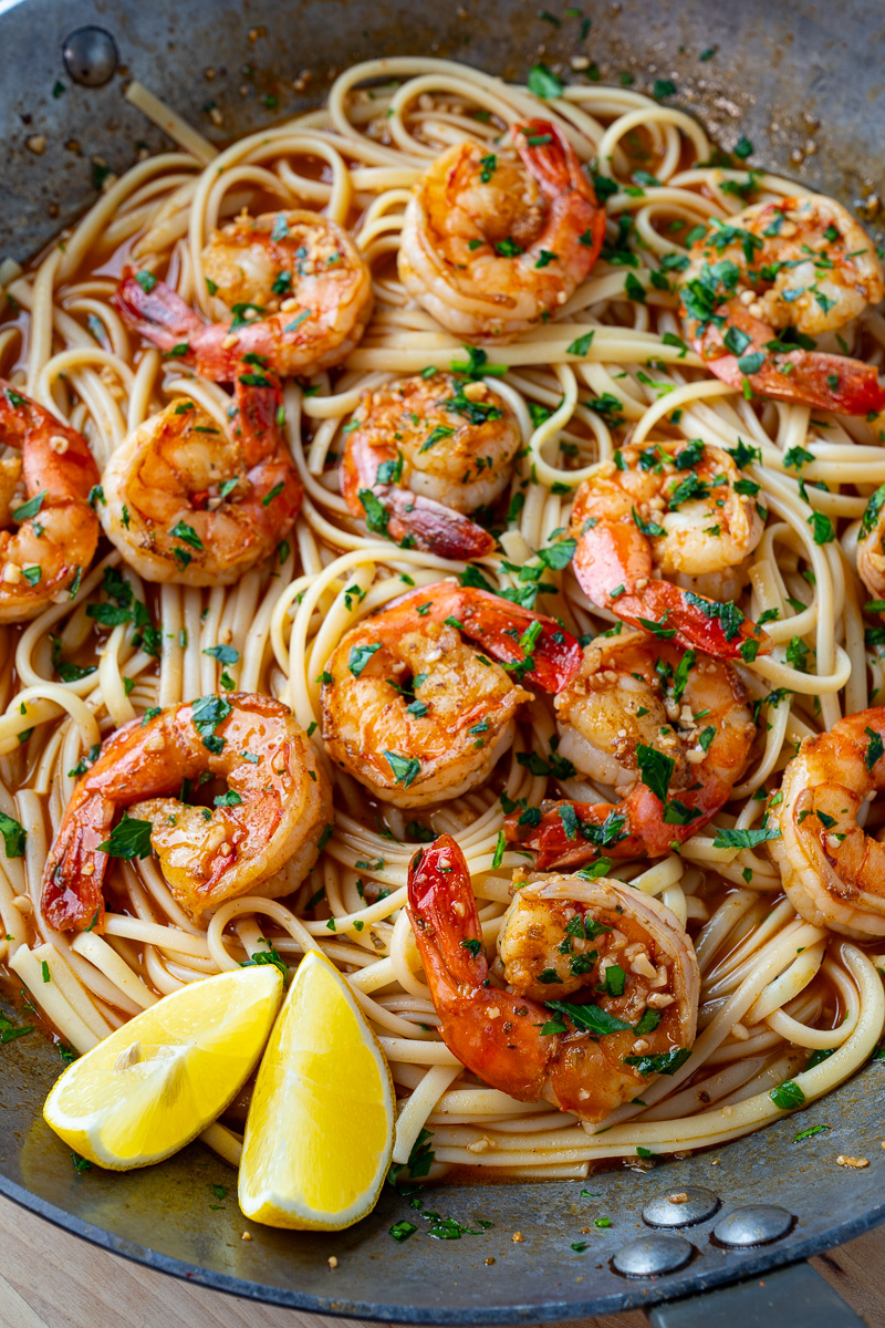 Cajun BBQ Shrimp Scampi Linguine Cajun BBQ Shrimp Scampi Linguine