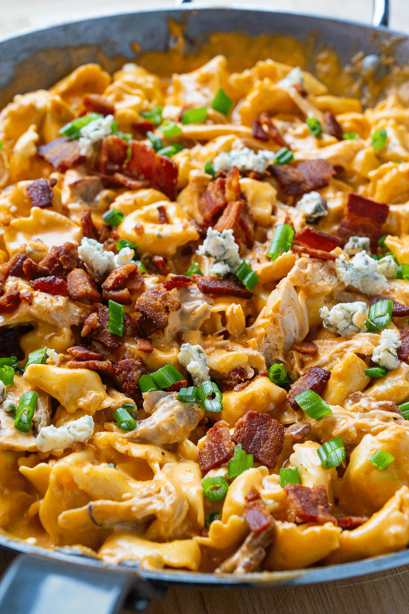 One Pan 20 Minute Buffalo Chicken Tortellini One Pan 20 Minute Buffalo Chicken Tortellini