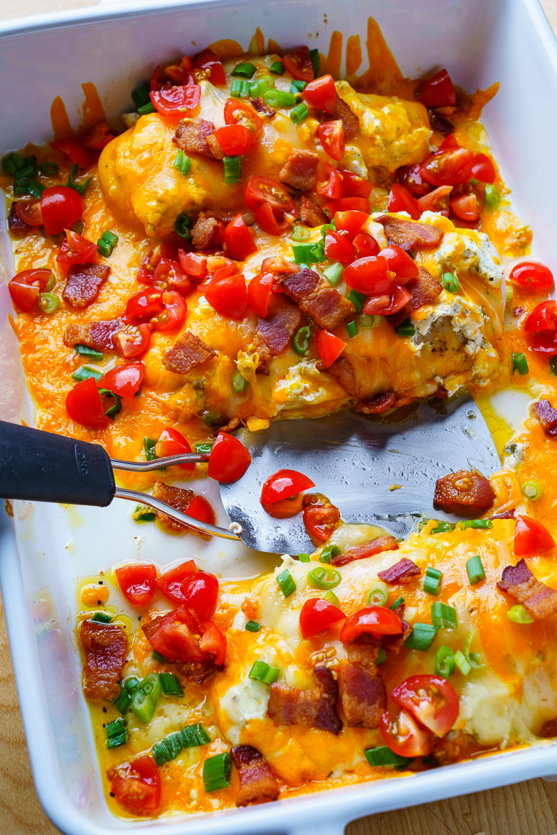 Bacon Ranch Baked Cheddar Chicken