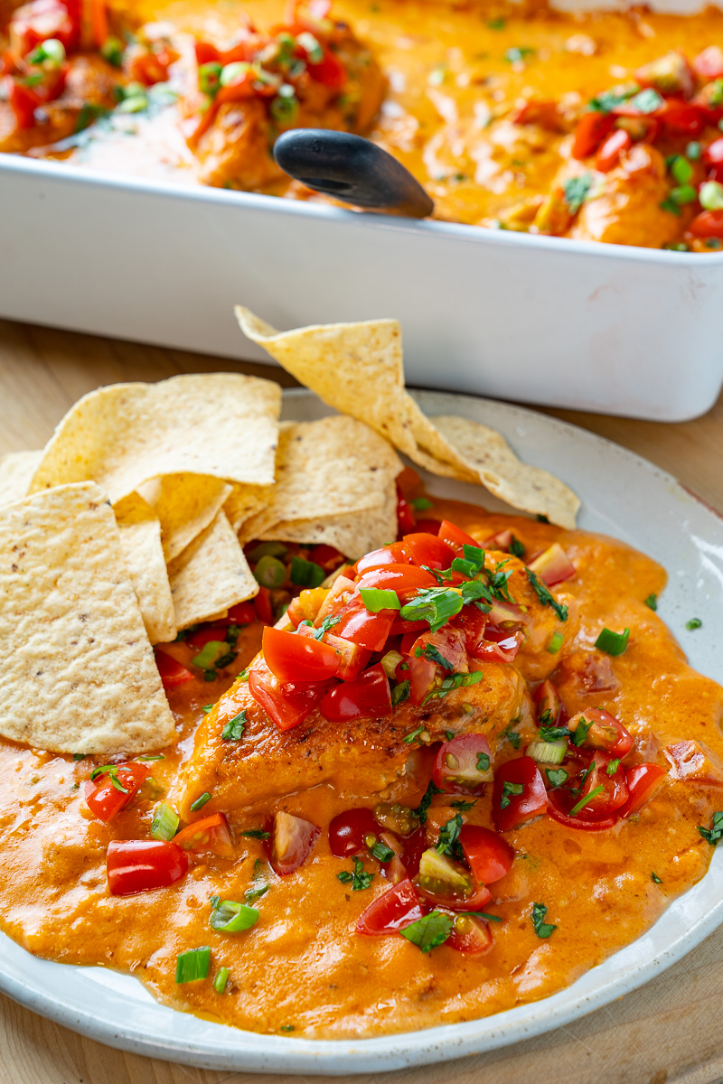 Chile Con Queso Baked Chicken Chile Con Queso Baked Chicken