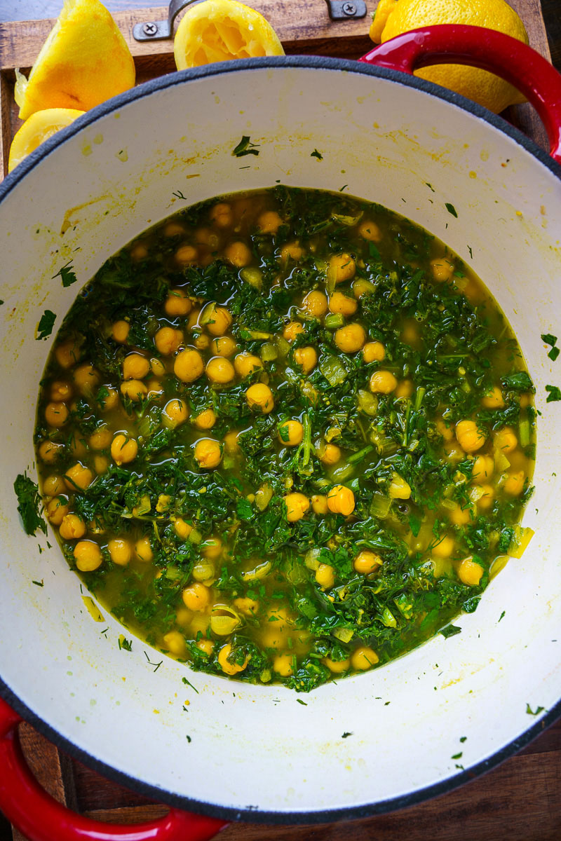 Chickpea, Spinach and Herb Stew Chickpea, Spinach and Herb Stew