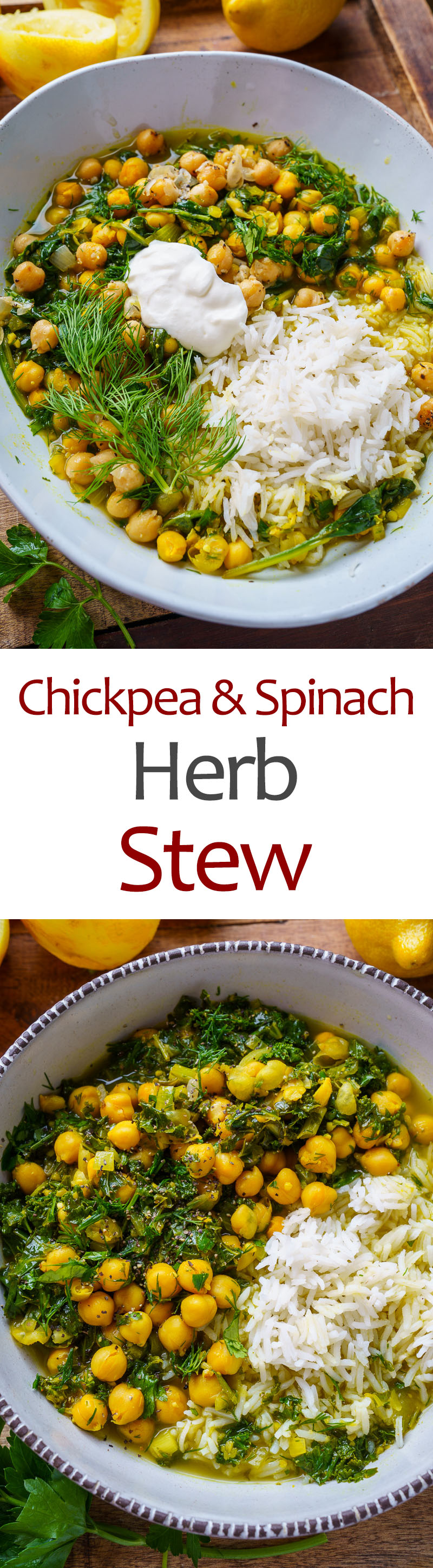 Chickpea, Spinach and Herb Stew Chickpea, Spinach and Herb Stew