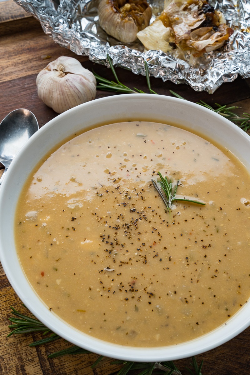 Rosemary and Roasted Garlic White Bean Soup Rosemary and Roasted Garlic White Bean Soup