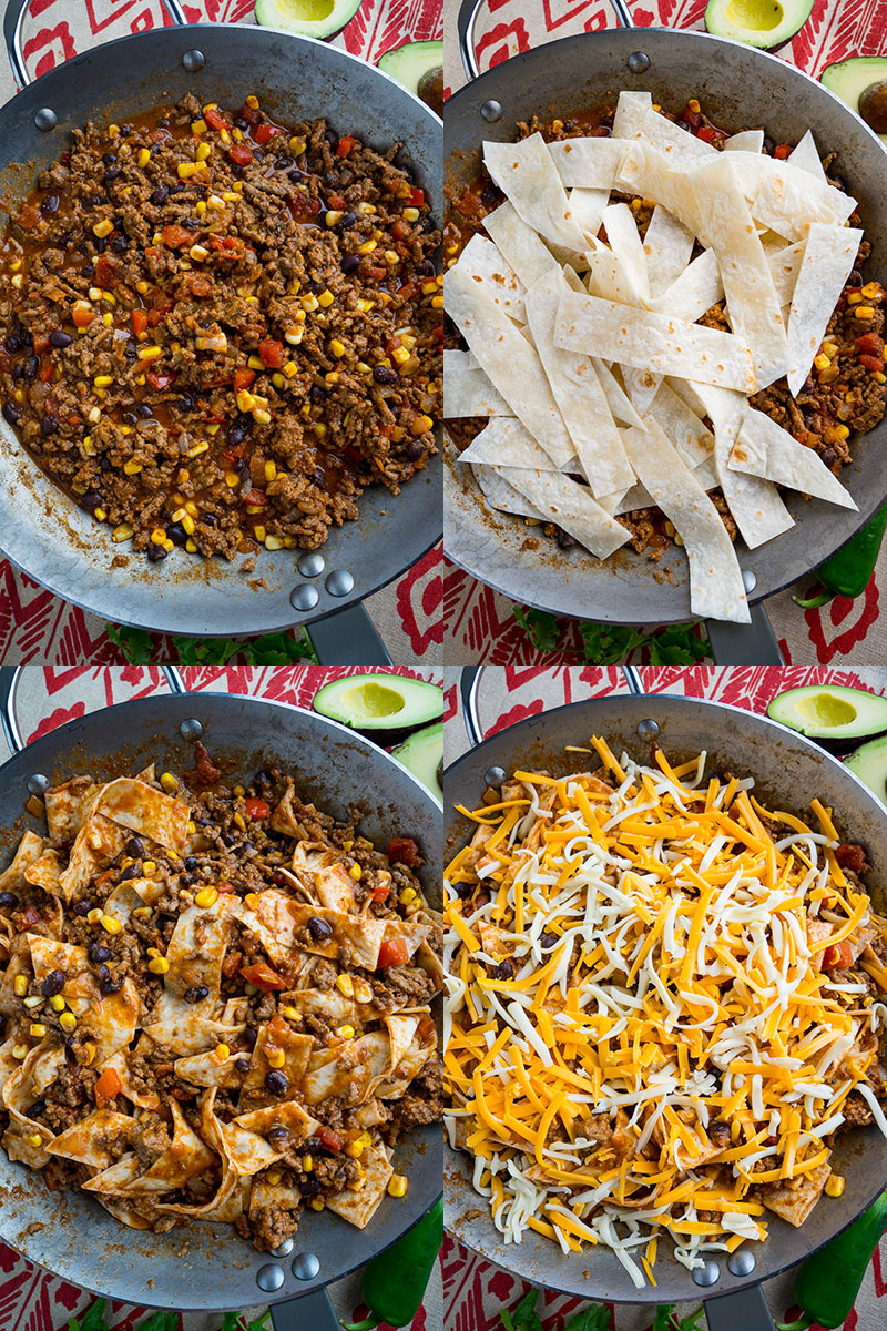 Cheesy Beef Burrito Skillet Cheesy Beef Burrito Skillet
