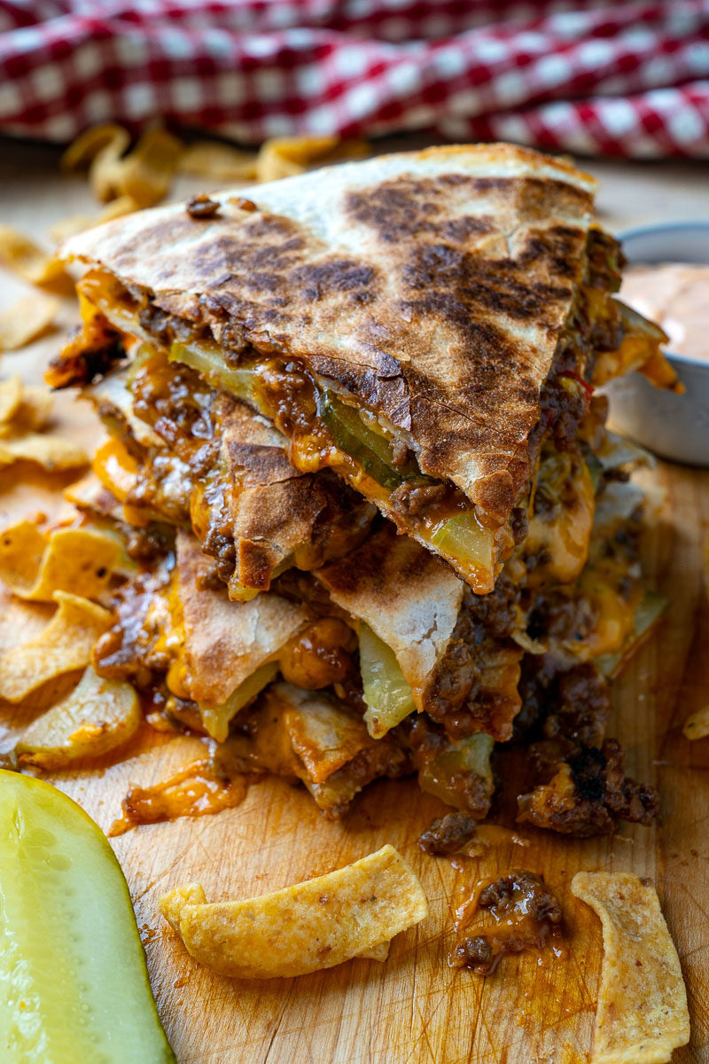 Sloppy Joe Quesadillas