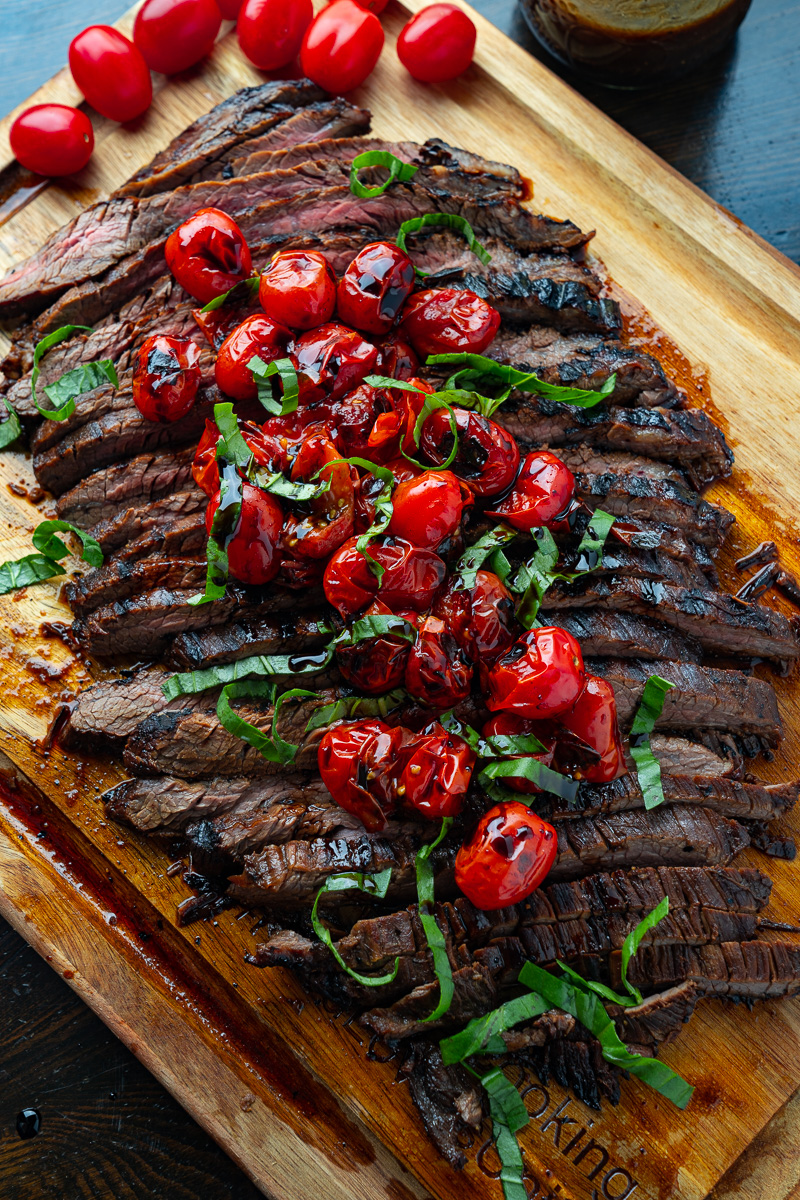 Balsamic Grilled Flank Steak Caprese Balsamic Grilled Flank Steak Caprese