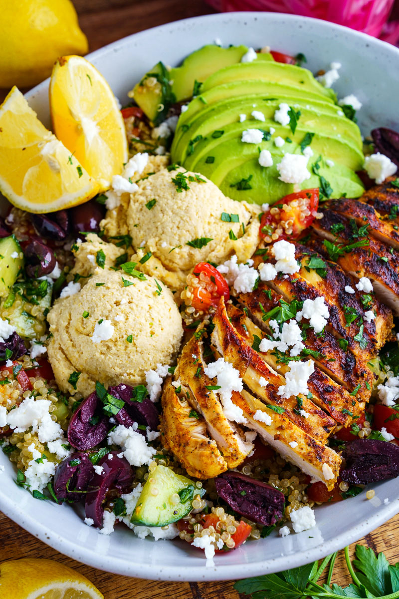 Chicken Shawarma Quinoa Tabbouleh Salad Bowls Chicken Shawarma Quinoa Tabbouleh Salad Bowls