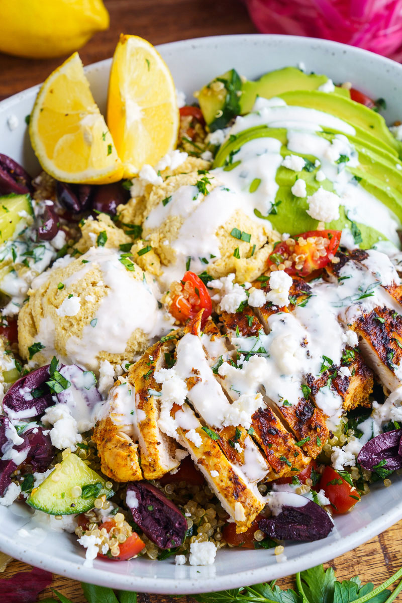 Chicken Shawarma Quinoa Tabbouleh Salad Bowls Chicken Shawarma Quinoa Tabbouleh Salad Bowls